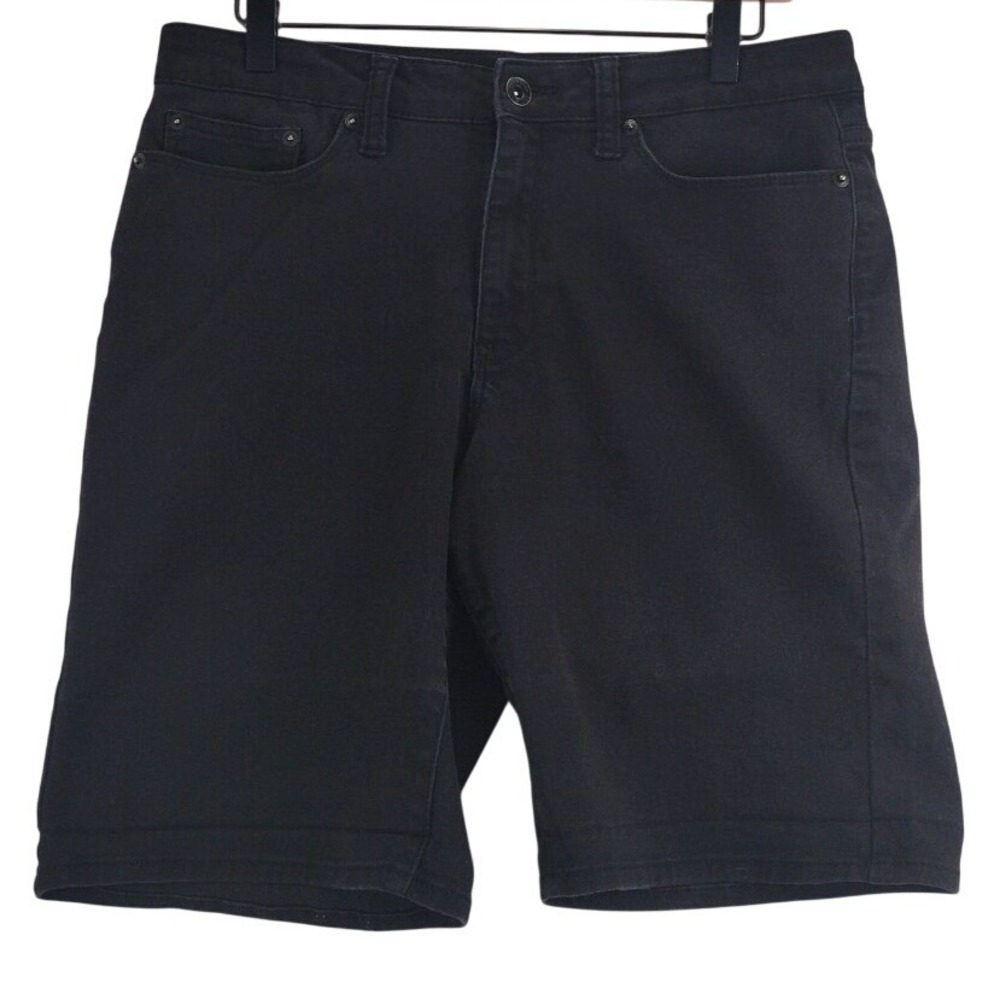 DKNY Jeans Black Denim Shorts Women's Size 8 Mid Rise